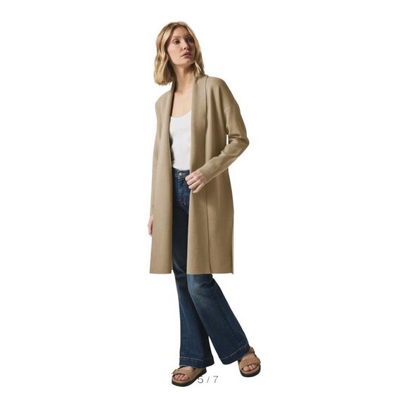 Splendid x @Cellajaneblog Women’s Shawl Collar Slit Cozy Longline Cardigan Small - Picture 2 of 9